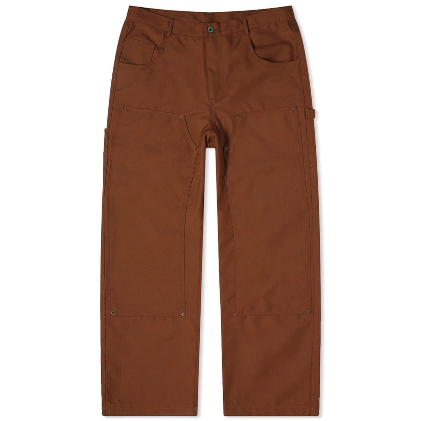 Hlače Brain Dead Brain Dead Serge Wool Double Knee Utility Pants Rjava | B12003652BR