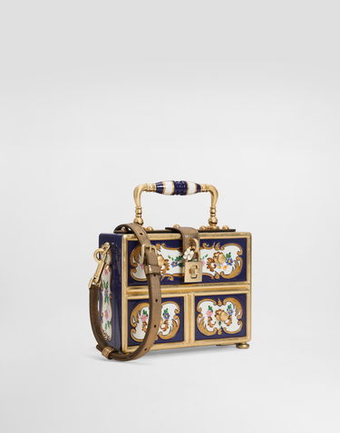 Torbica Dolce & Gabbana Dolce Box Ornate Painted Wood Top Handle Bag Večbarvna | BB5970AD16680995, 1