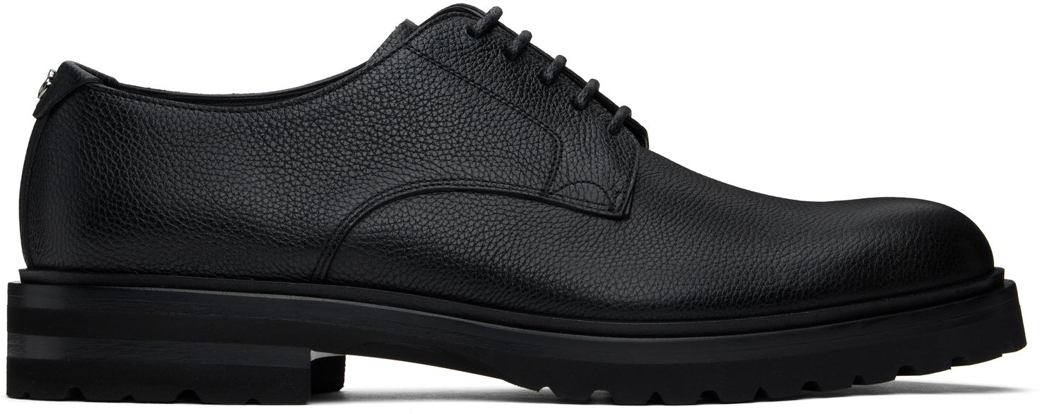 Superge in čevlji Dolce & Gabbana Grained Leather Lace-Up Altavilla Derbys with Chunky Sole Črna | A10852A9P45, 0