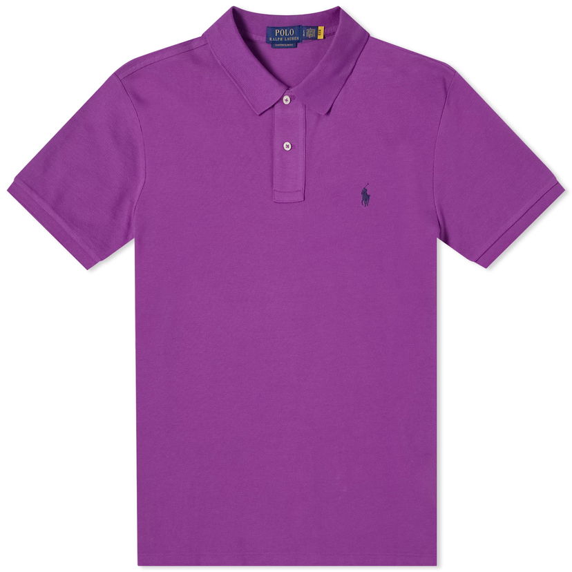 Polo majica Polo by Ralph Lauren Custom Fit Polo Shirt Lila | 710782592029