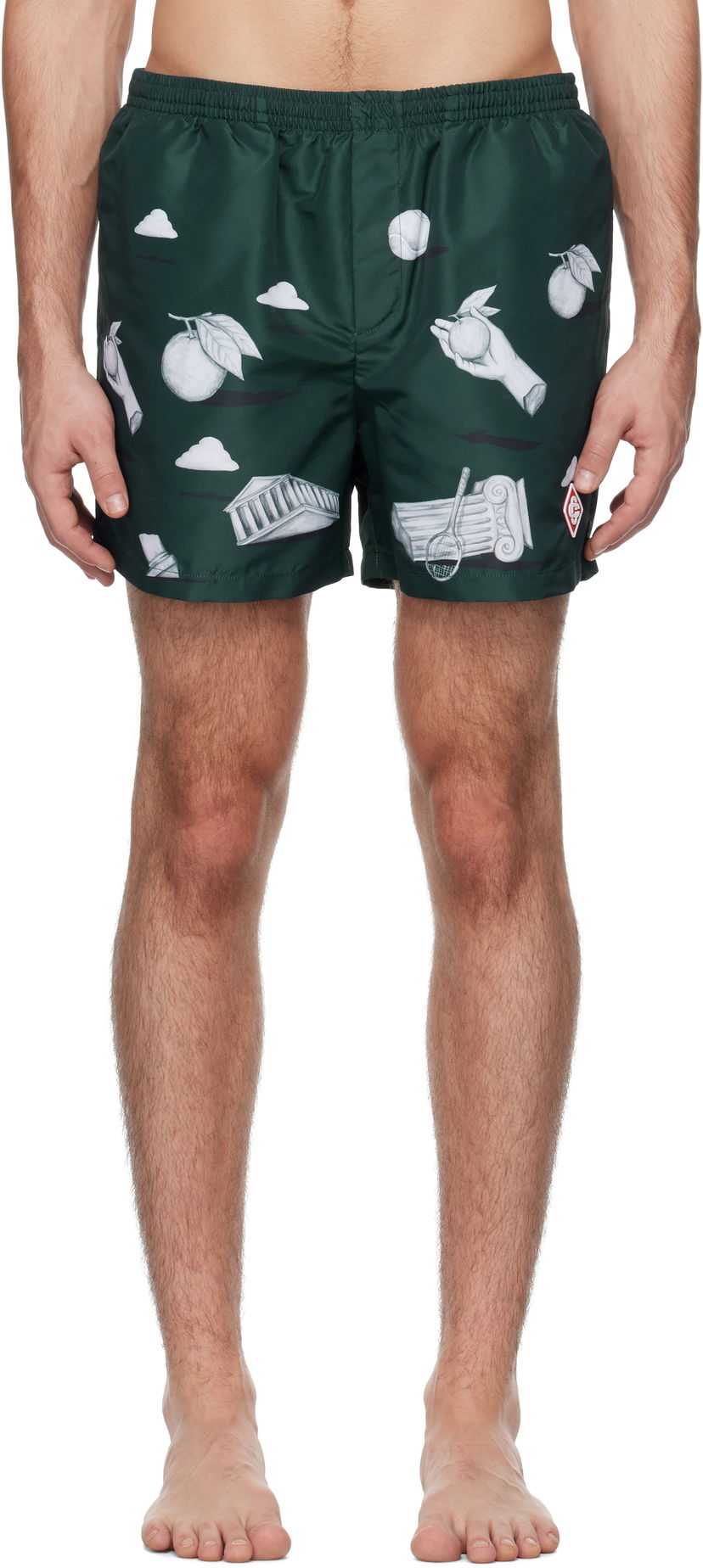 Kopalke Casablanca Printed Swim Shorts Zelena | MPS25-TR-032-02