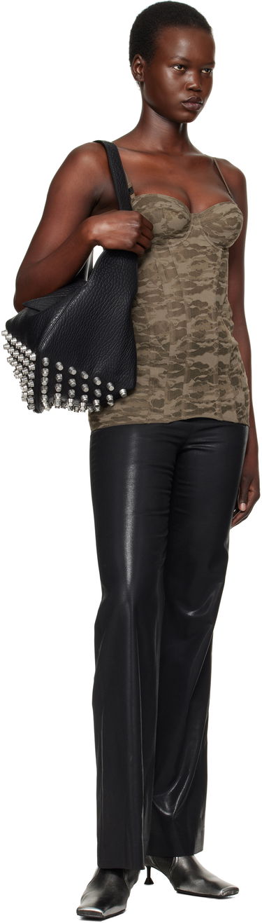 Hlače Diesel Black P-Lumys Flare Pants Črna | A16558 0NKBV, 3