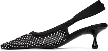 Superge in čevlji Jimmy Choo Jimmy Choo Amel 50 Crystal Slingback Heels Črna | AMEL 50 QHS, 2