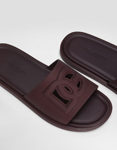 Modni dodatki Dolce & Gabbana Dolce & Gabbana Rubber Slides Bordo | CS2215AN99480308, 3