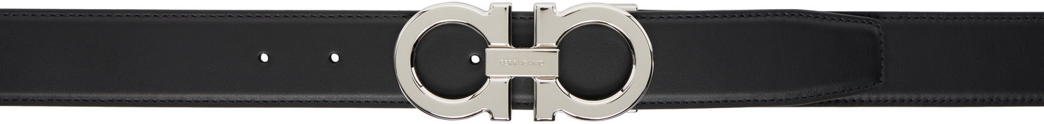 Pasovi FERRAGAMO Reversible Adjustable Belt Črna | 686671, 0