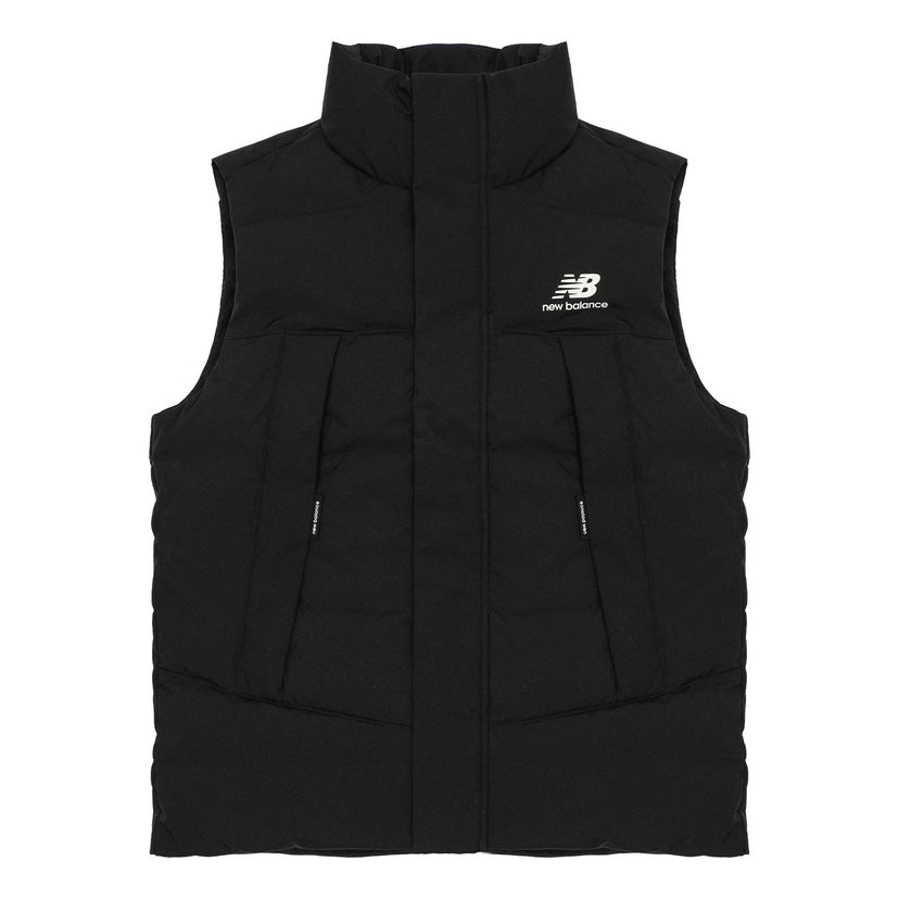 Telovnik New Balance Pocket Puffer Vest Črna | AMV24360-BK