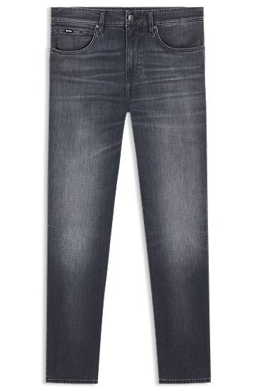 Kavbojke BOSS Maine Regular-Fit Jeans Siva | 50544913