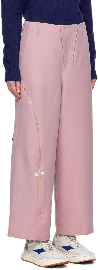 Hlače ADER ERROR Wide Leg Zip Detail Trousers Roza | BN01SSBT0110PK, 1