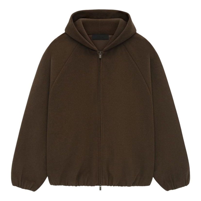 Jakna Fear of God Fear of God Essentials SS25 Relaxed Brushed Hooded Jacket Rjava | 202HO246255F