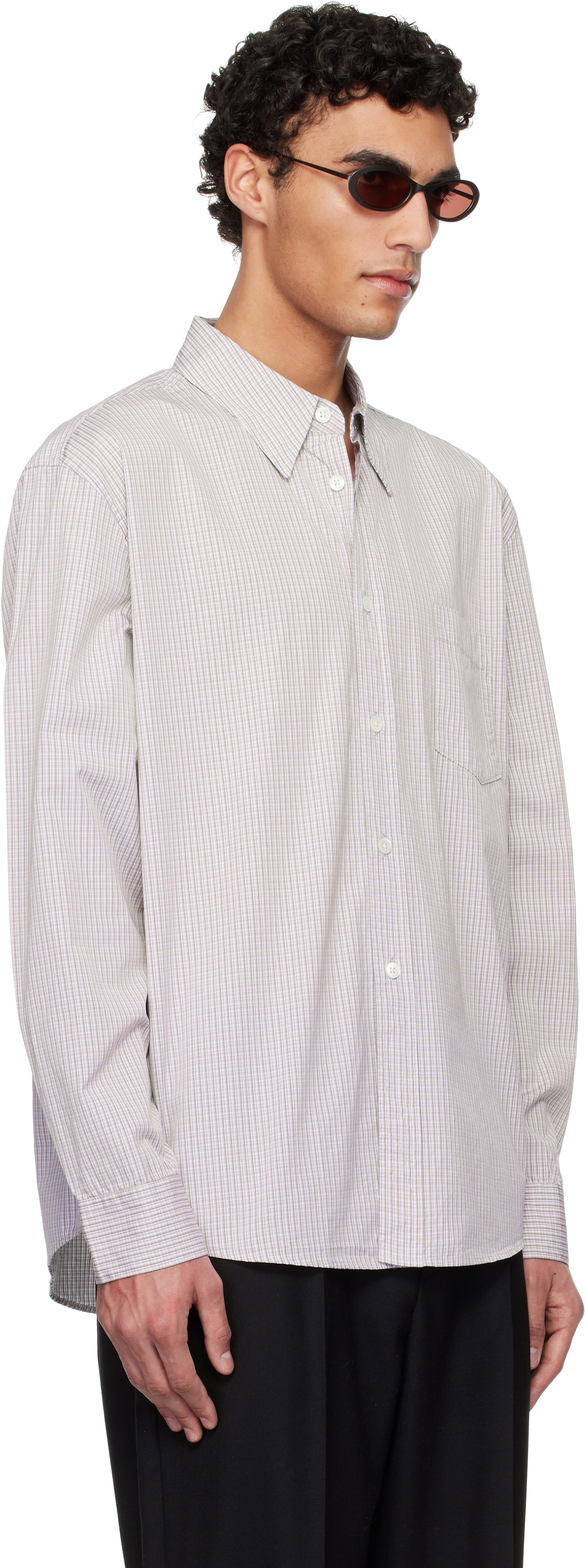 Srajce OUR LEGACY OUR LEGACY Beyond Button-Down Shirt Lila | M2252BDI, 1