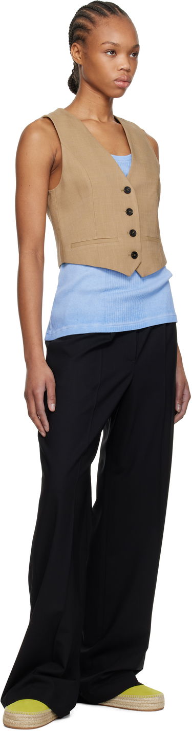 Hlače MSGM MSGM Pleated Trousers Črna | 3841MDP14 257127, 3