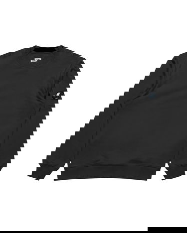 Pulover C.P. Company C.P. Company Diagonal Raised Fleece Crew Neck Lens Sweatshirt XXL Črna | 18CMSS023A005086W-999, 2