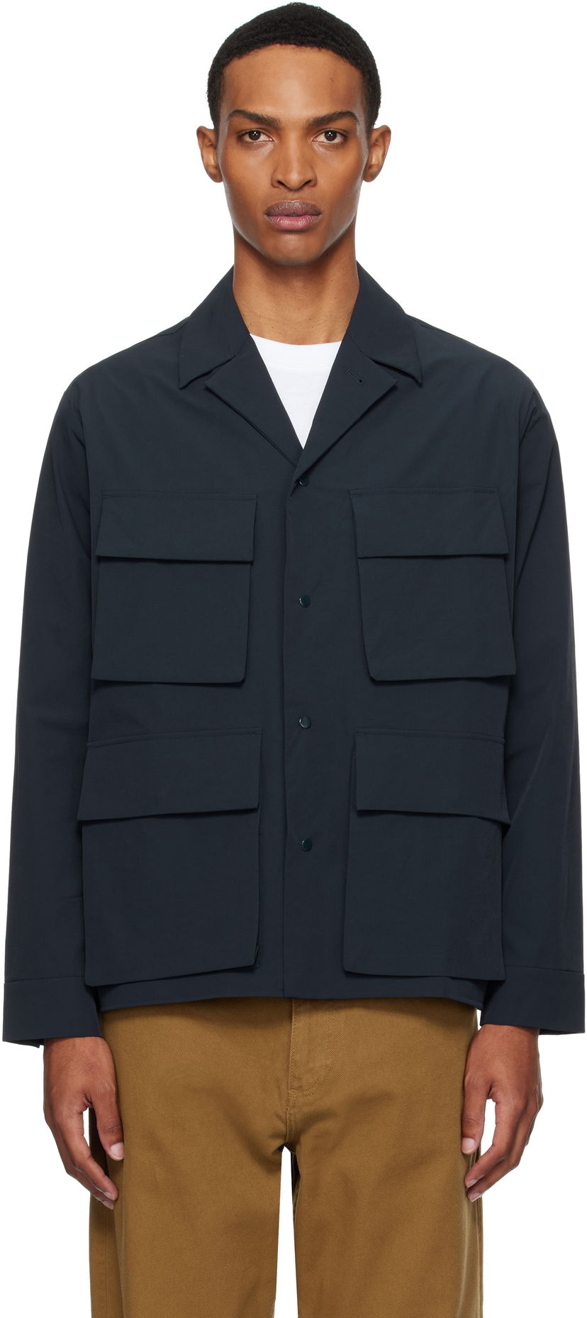 Srajce NORSE PROJECTS Norse Projects Mads Travel Light Overshirt Mornarica | N50-0269