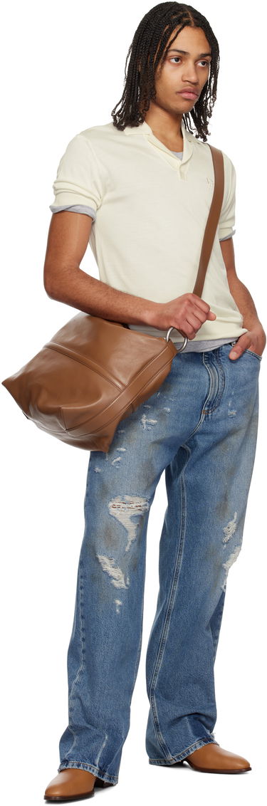 Kavbojke Dolce & Gabbana Dolce&Gabbana Oversized Distressed Tag Jeans Modra | GWVNXDG8MT7, 3