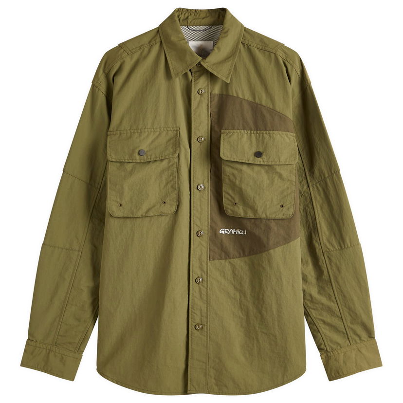 Srajce GRAMICCI Gramicci Brentwood Nylon Shirt, Size Large Zelena | G5SM-J038-OLV
