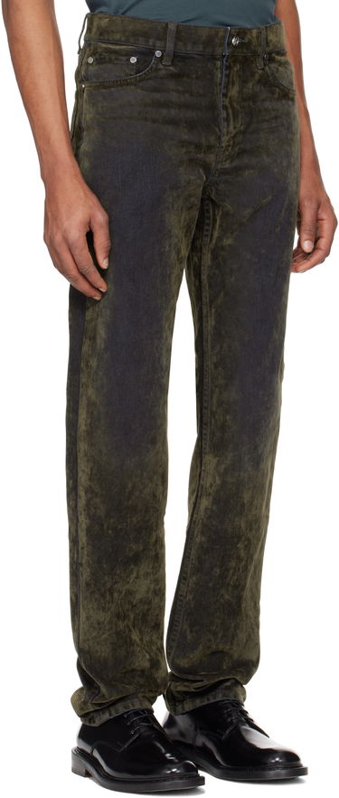 Kavbojke Helmut Lang Helmut Lang Flocked Jeans Zelena | O09DM202, 1