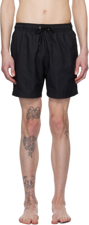 Kopalke BOSS BOSS Embroidered Swim Shorts Črna | 50534310, 0