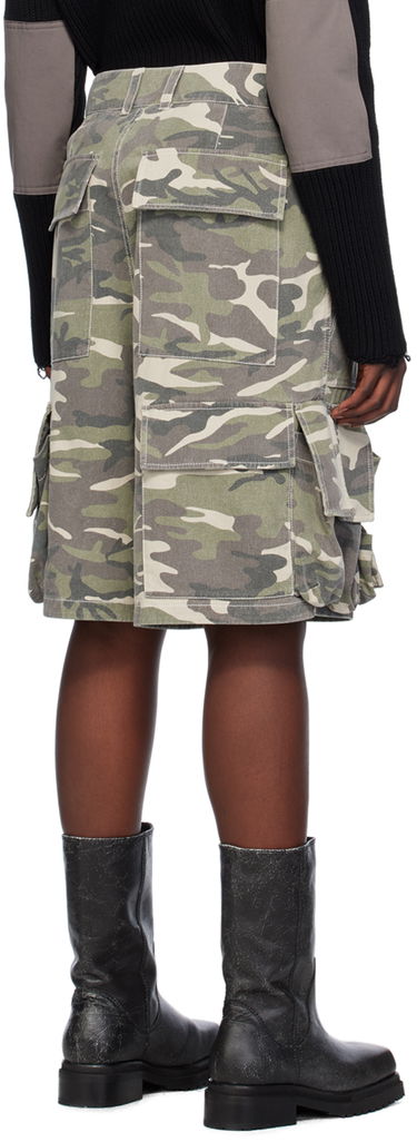 Kratke hlače We11done We11done Camo Cargo Shorts Zelena | WD-PT0-24-207-M-BG, 2