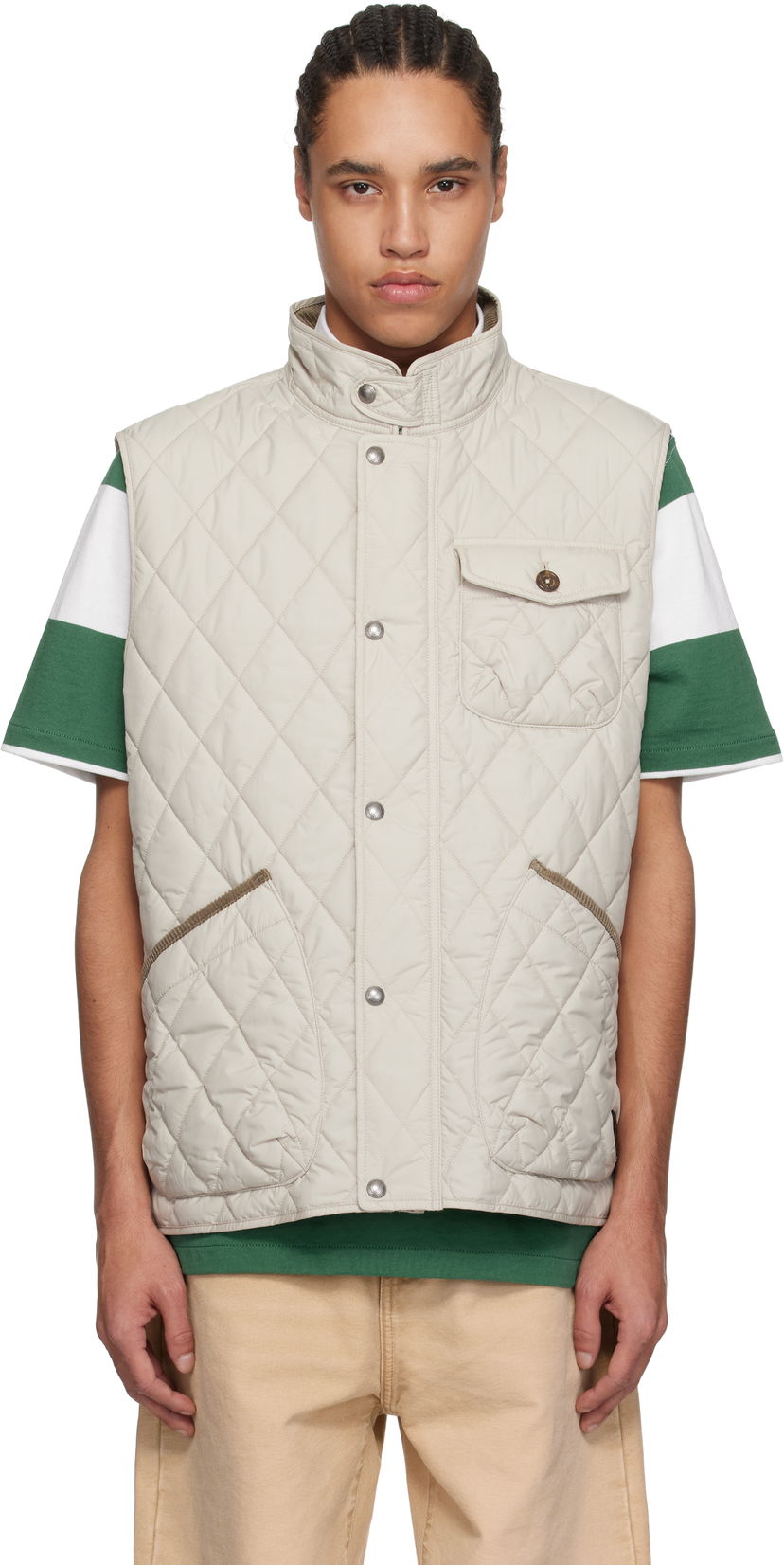 Telovnik Polo by Ralph Lauren Ralph Lauren 'The Beaton' Quilted Vest Bež | 710940375005
