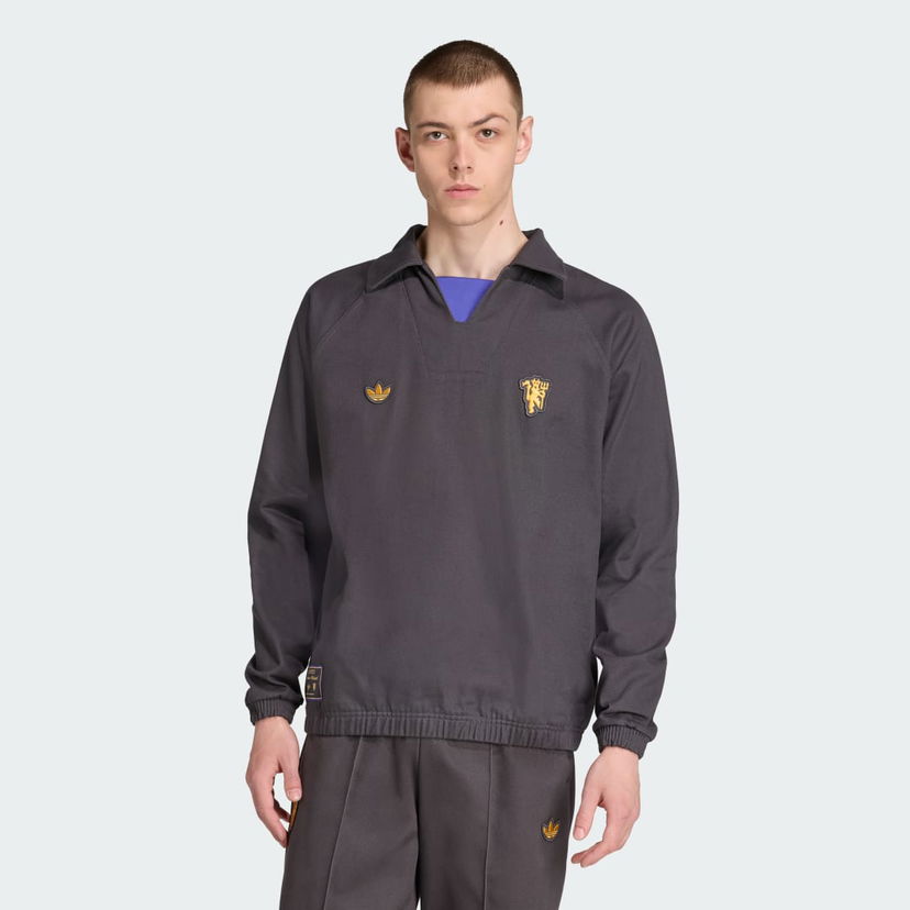 Jakna adidas Performance Manchester United Terrace Icons Track Top Siva | JX6788
