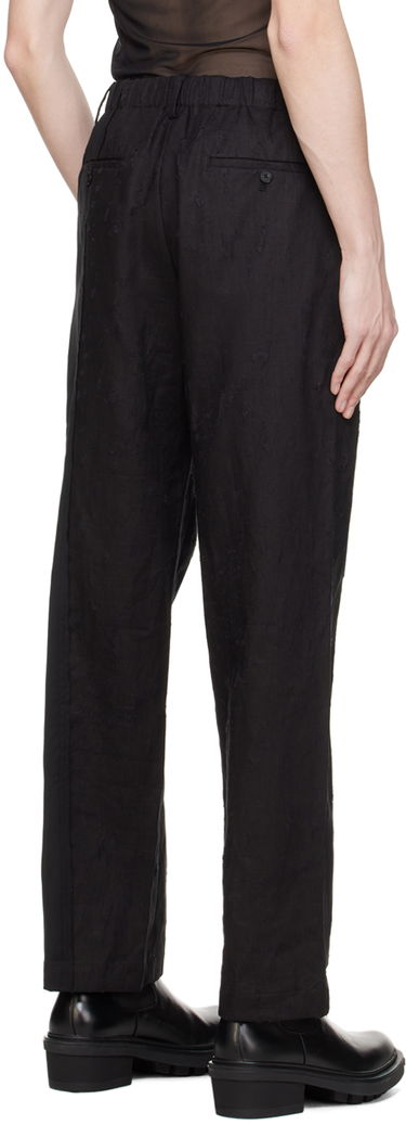Hlače Feng Chen Wang Feng Chen Wang Raw Edge Trousers Črna | FUS17TR05, 2