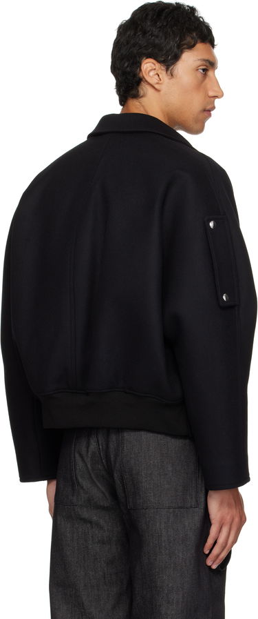 Bomber jakna Courrèges Courrèges Embroidered Wool Bomber Jacket Črna | 325CBL308WO0118, 2