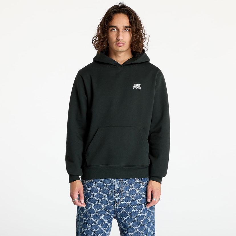 Pulover DAILY PAPER Smoothie Hoodie Jet Black Črna | 2421047