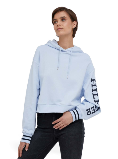 Pulover Tommy Hilfiger Hoodie Modra | WW0WW39140