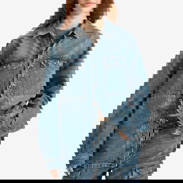 Srajce Rick Owens Rick Owens DRKSHDW Denim Shirt, Size Large Modra | DS01E3705-DWB-06, 2