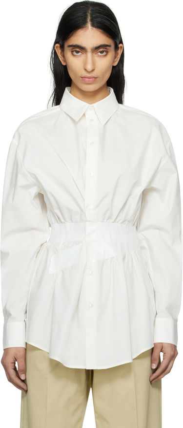 Srajce Maison Margiela MM6 Maison Margiela Cotton Poplin Taped Shirt Bela | S52DT0045 M35256, 0