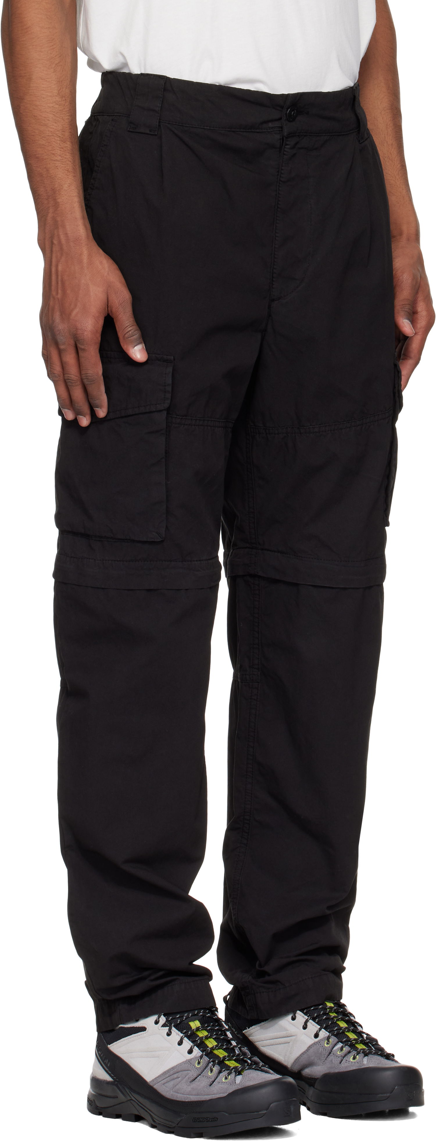 Cargo hlače C.P. Company C.P. Company Loose Patch Pocket Cargo Pants Črna | 18CMPA115A-006475G, 1