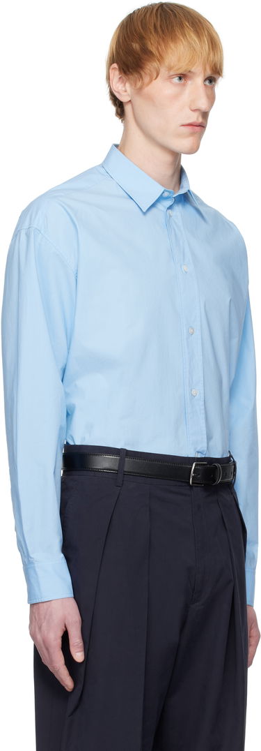 Srajce The Row The Row Miller Button-Up Shirt Modra | 970-W2567, 1