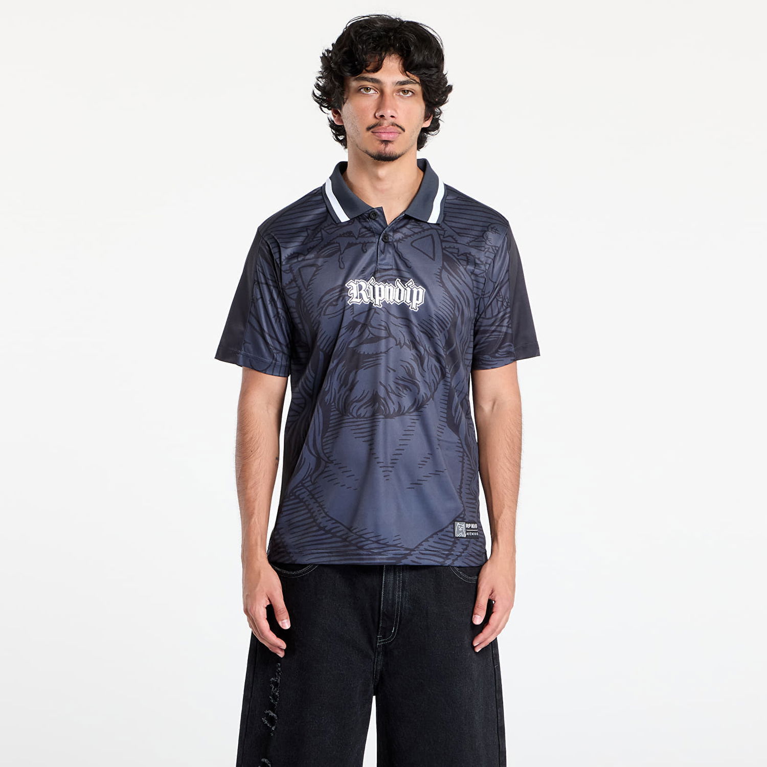 Dres RIPNDIP RIPNDIP Lord Savior Soccer Jersey Črna | RNDSUM25105, 0