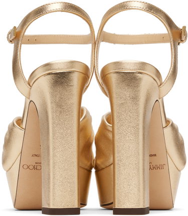 Obleke Jimmy Choo Jimmy Choo Heloise 120 Heeled Sandals Kovinski | HELOISE 120, 1