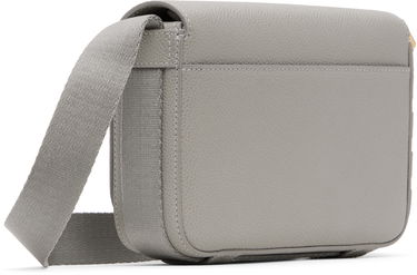 Torba za čez ramo Thom Browne Thom Browne 4-Bar Pebble Grain Small Reporter Bag Siva | UAG229A-00198, 2