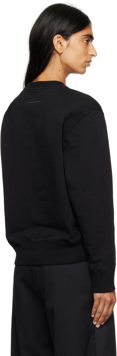 Pulover Maison Margiela MM6 Maison Margiela Logo Patch Sweatshirt Črna | S52GU0247 M25025, 2