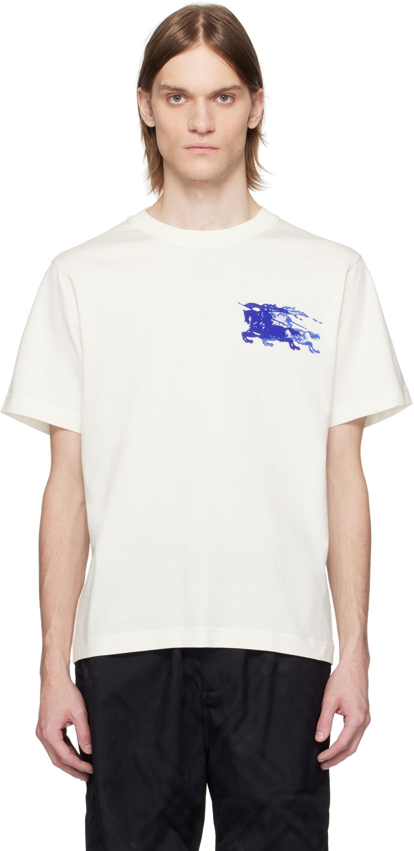 Majica Burberry EKD Cotton Graphic T-Shirt by Burberry Bela | 8106797
