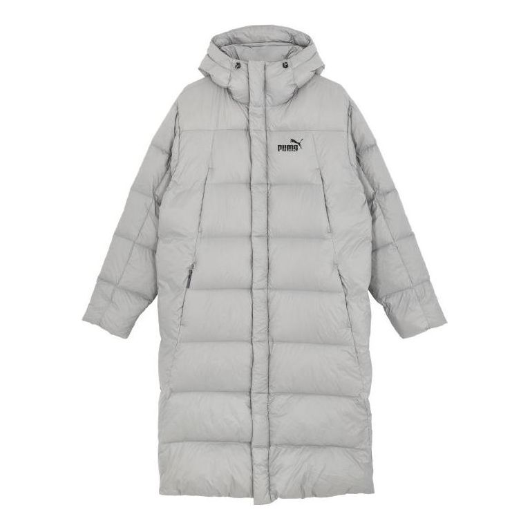 Puhovka Puma Lightweight Hooded Down Coat Siva | 678345-14