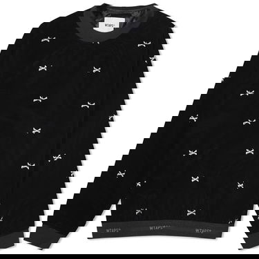 Pulover WTAPS 12 Bones Crew Sweat Črna | 232TQDT-SHM04-BK, 0