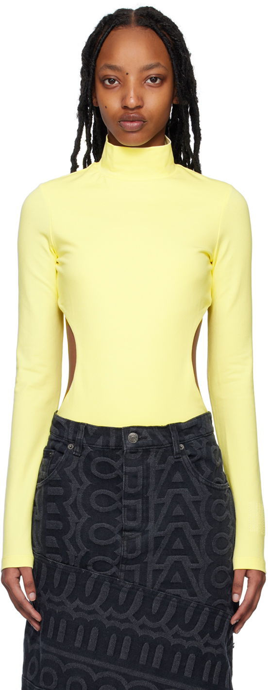Bodi Marc Jacobs Marc Jacobs 'The Cutout' Turtleneck Long Sleeve Bodysuit Rumena | C610C15RE22, 0