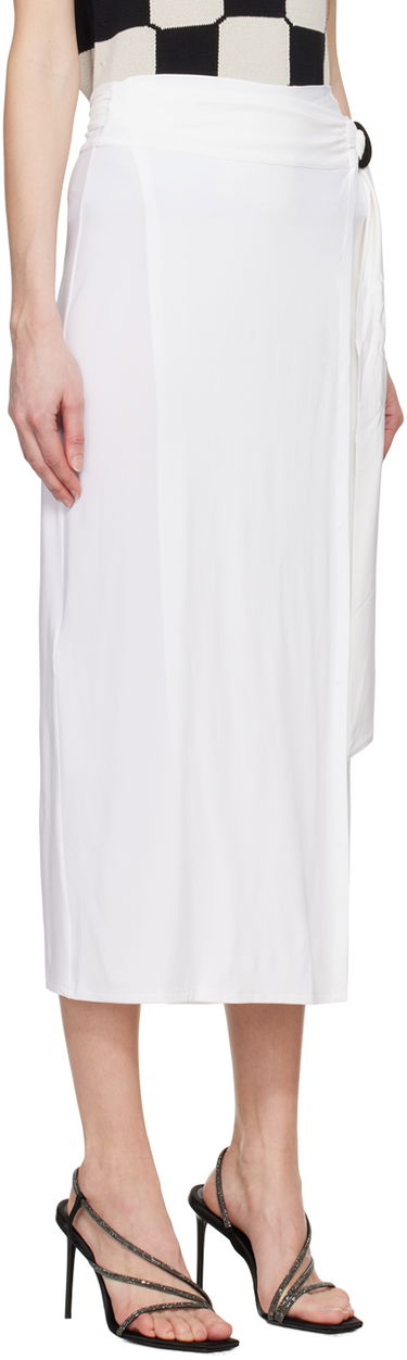 Krila Max Mara Beato Midi Wrap Skirt with Ring Detail Bela | 2416691069600, 1
