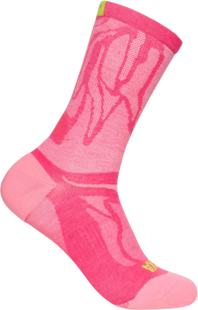 Nogavice Hoka One One Hoka Clifton Crew Run Socks Roza | 1164333-ecr