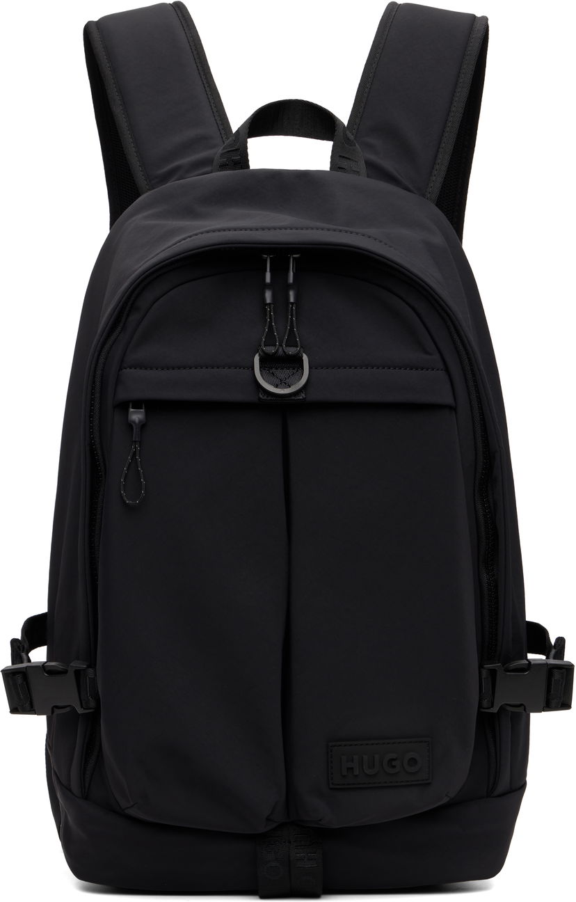 Nahrbtnik BOSS Hugo Logo Patch Backpack Črna | 50551814