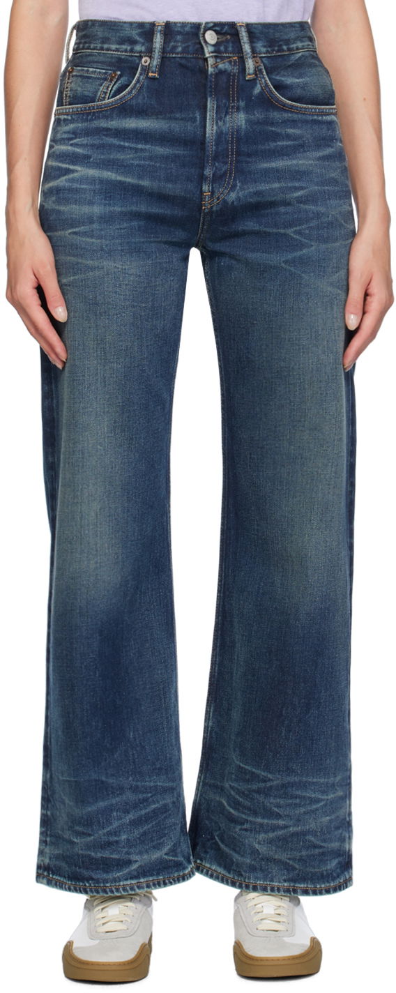 Kavbojke Acne Studios Loose Fit Jeans Modra | A00500, 0