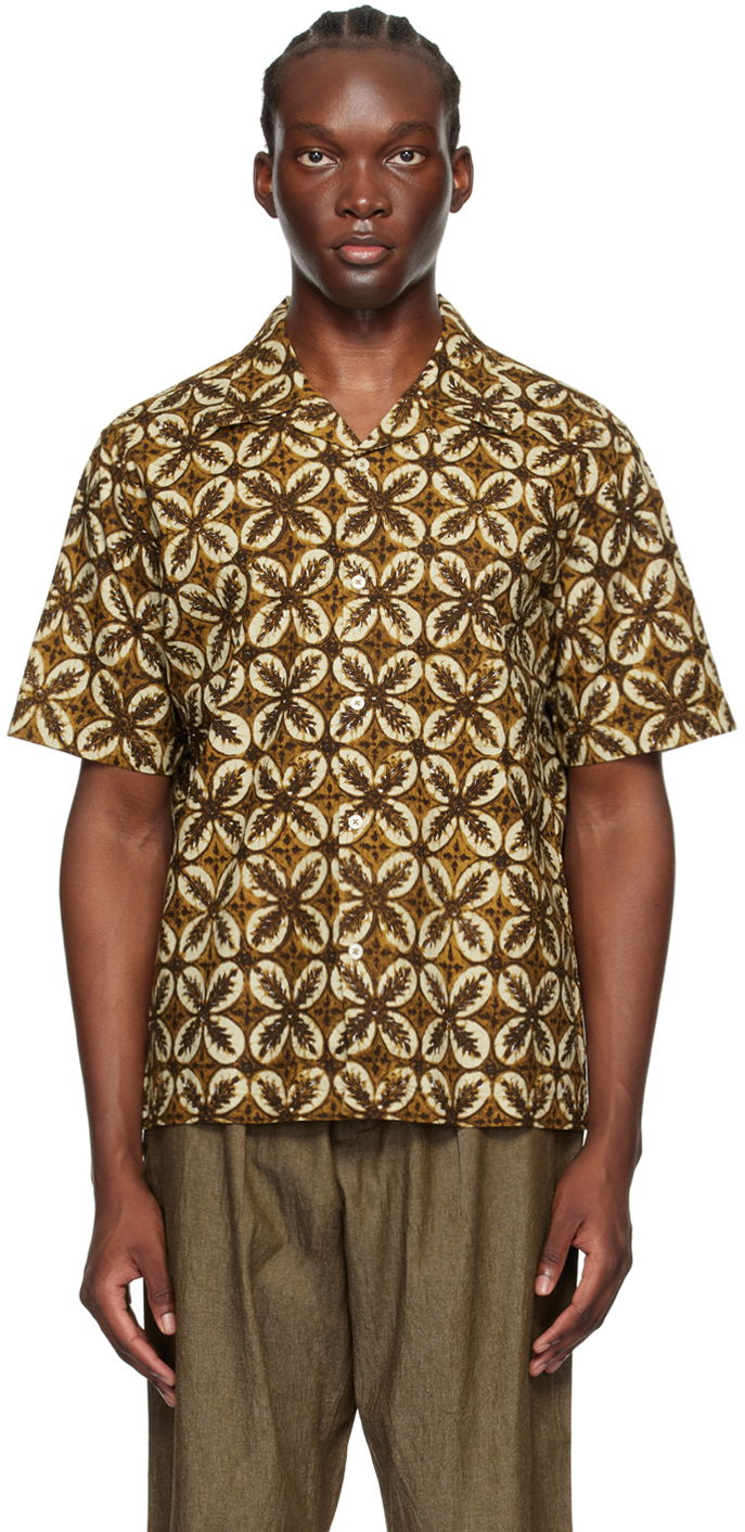 Srajce Universal Works Universal Works Camp Shirt Rjava | P3058
