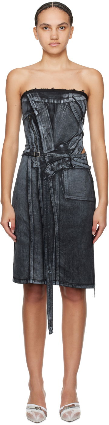 Obleke Ottolinger Ottolinger Belted Denim Minidress Modra | 1704912