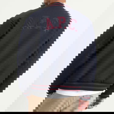 Bomber jakna A.P.C. Micky Varsity Jacket Mornarica | WVBEB-M02974-IAK, 3