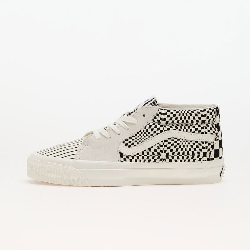 Skateboarding Vans Sk8-Mid Reissue 83 LX Pattern Clash Marshmallow Bež | VN000CQQFS81