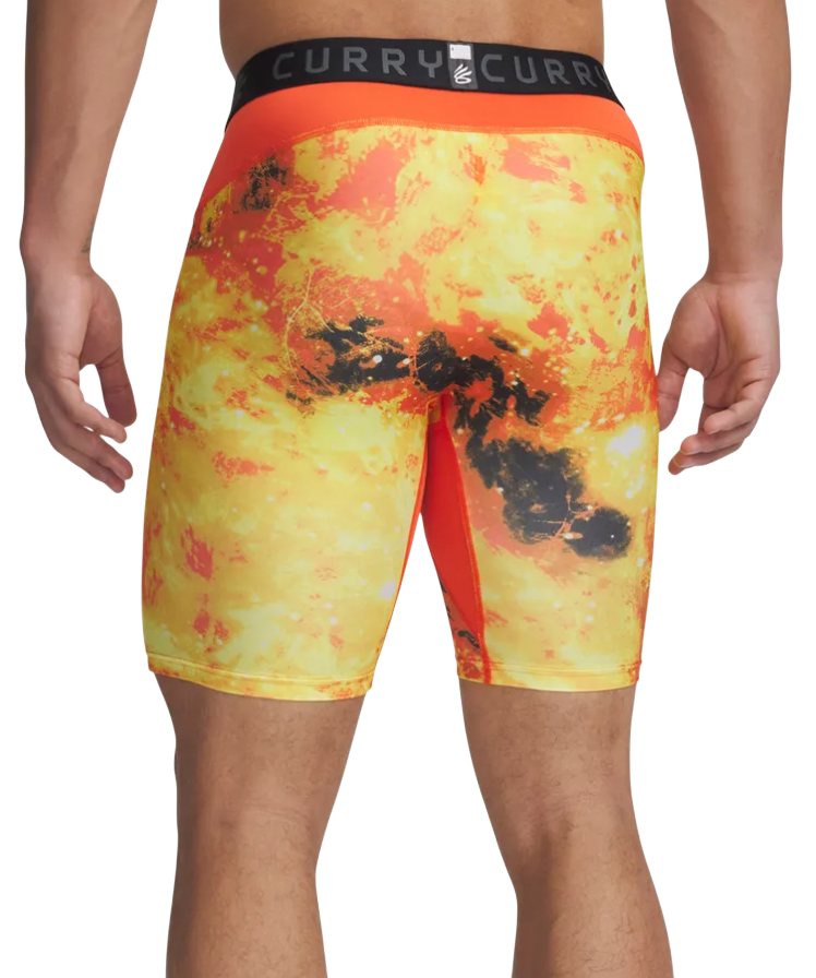Boksarice Under Armour Curry HG Printed Compression Shorts Oranžna | 1379829-847, 1