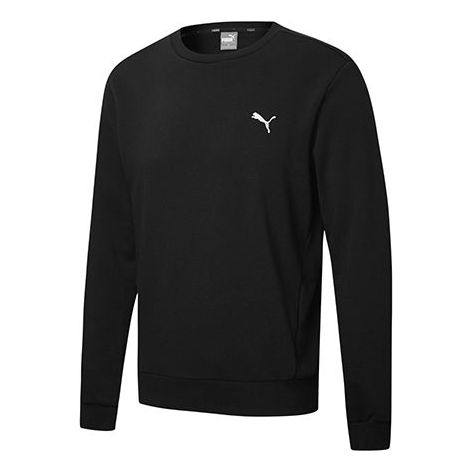 Pleteni pulover Puma Embroidered Logo Sports Pullover Črna | 590321-01